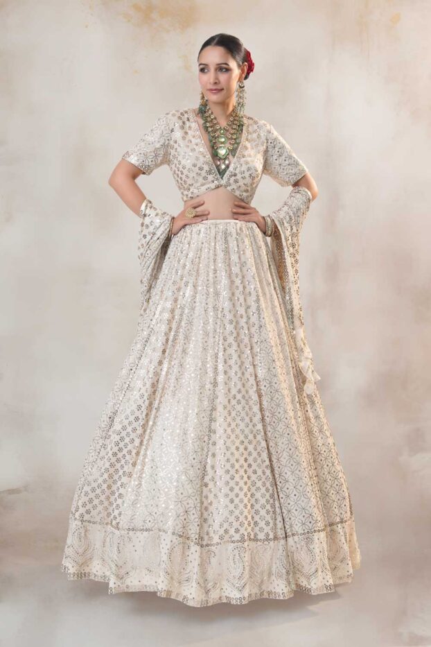 Nehmat Georgette Lehenga