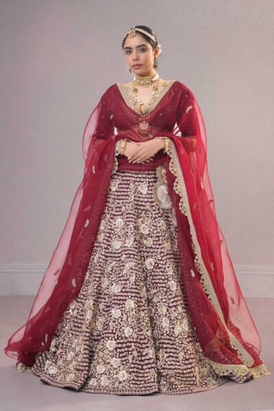 Sunheri Embroidered Lehenga