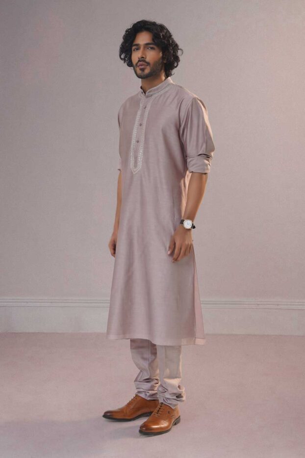 lilac-chanderi-silk-kurta-set