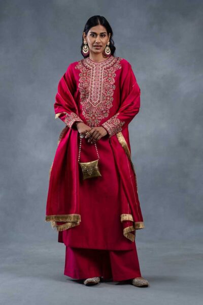 Ateef Pink Exclusive Designer Suit Set