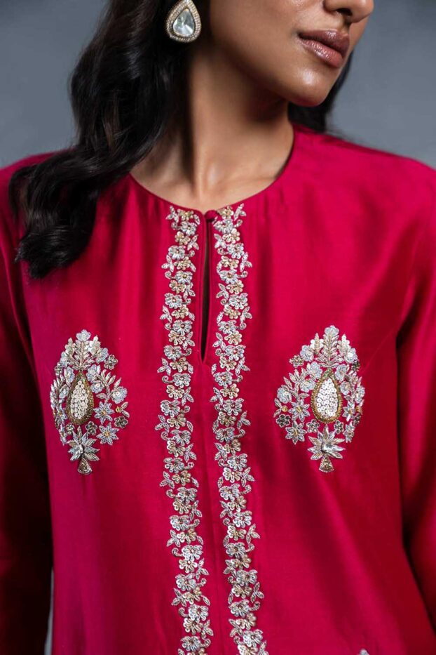 Exclusive-Designer-Mihr-Hot-Pink-Suit