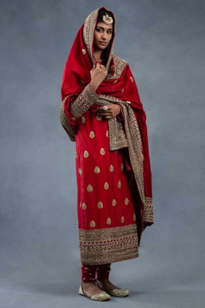 Mahreen Red Handcrafted Kurta