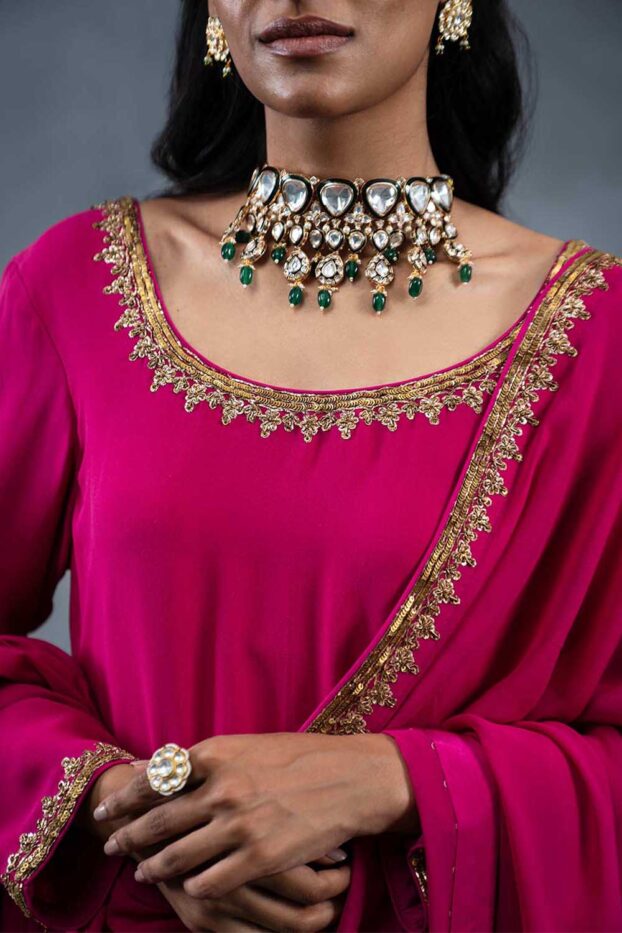 Mehru Pink Luxury Designer Suit Set