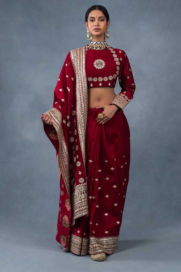 Noor E Sehar Red Exclusive Designer Saree