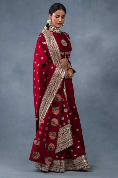 Noor E Sehar Red Festive Wedding Saree