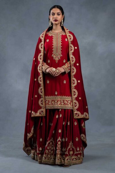 Pakeeza Red Designer Bridal Sharara