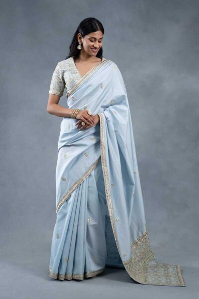 Shaleen Blue Party Wear Saree