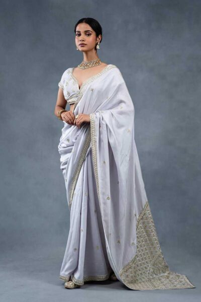 Shaleen Grey Festive Wedding Saree