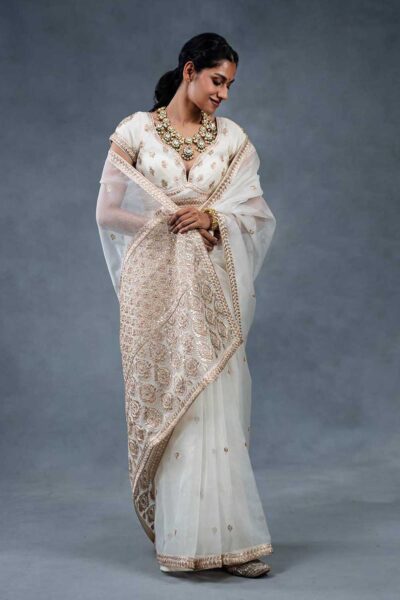 Shaleen Ivory Festive Saree