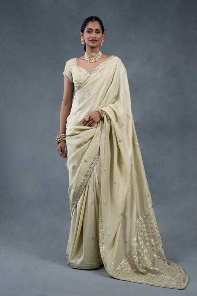 Shaleen Pistachio Handcrafted Wedding Saree