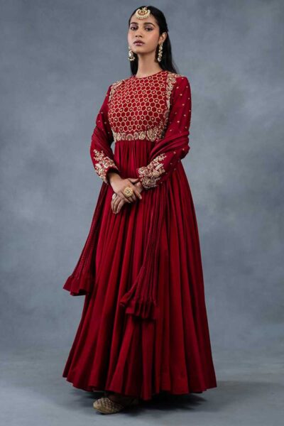 Sirat Red Designer Anarkali Collection suits