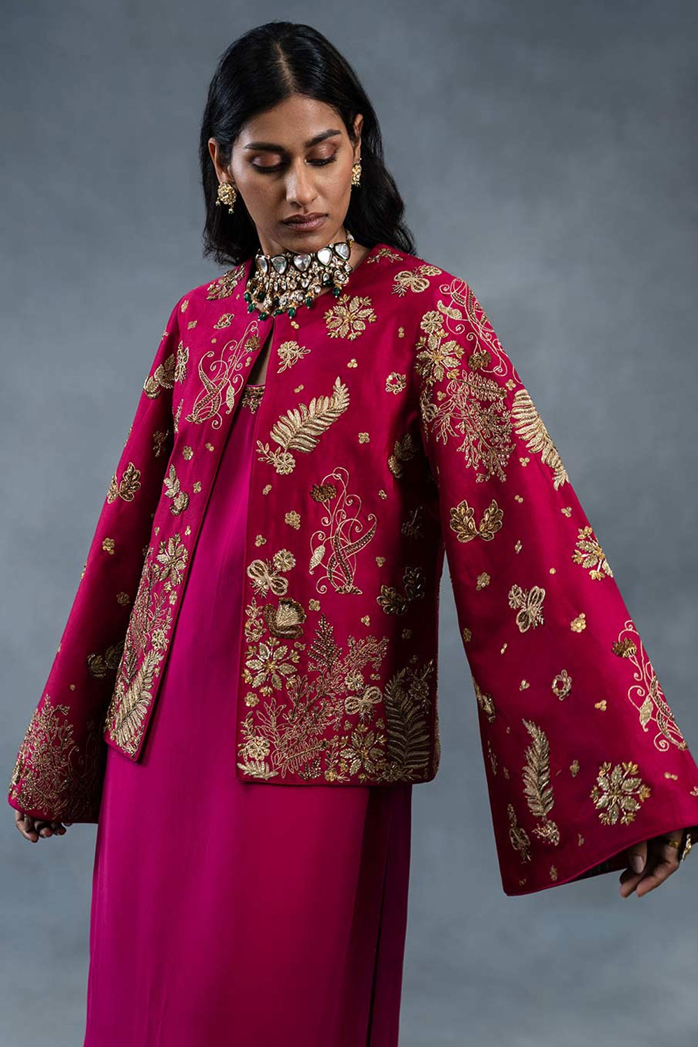 Afshan Pink Exclusive-Designer Jacket