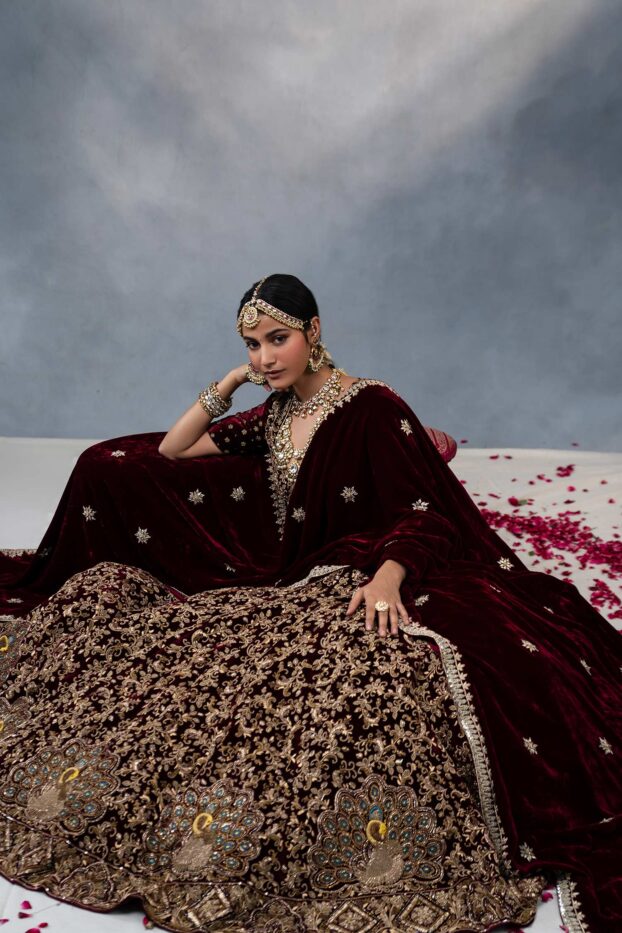 Mayuri Maroon Designer Lehenga