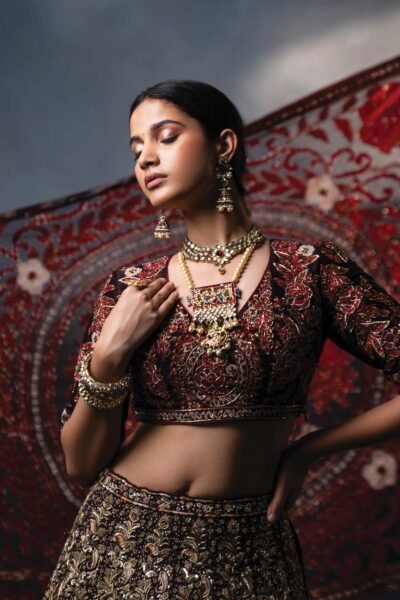 Nadisa Brown designer wedding Lehenga