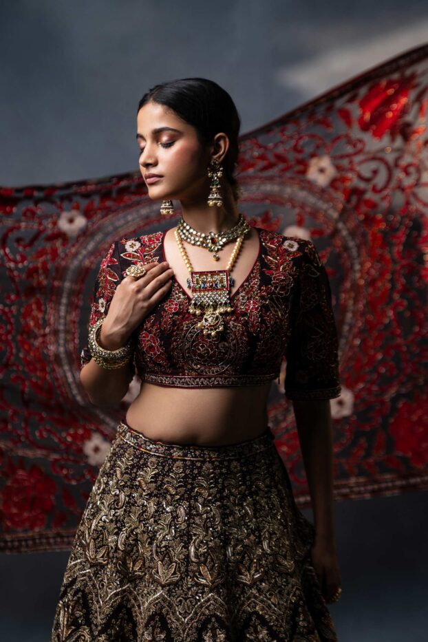 Nadisa Brown exclusive designer lehenga